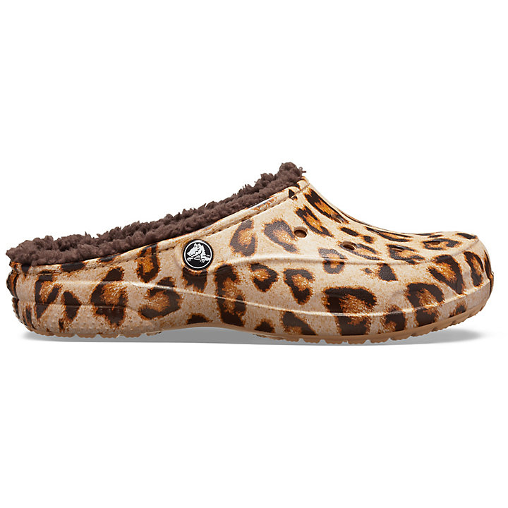 Venda De Tamancos Crocs - Crocs Freesail Printed Lined Feminina Leopardo /  Cafes Portugal